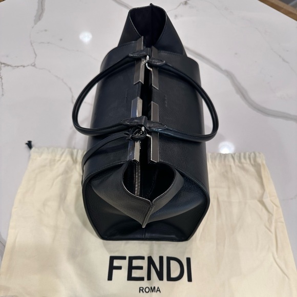 Fendi Bags | Fendi 2 jours Tote | Color: Black/Silver - Picture 2 of 7